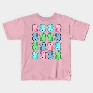 Pastel Baby Dinosaur Pattern for Dino Fans Kids T-Shirt